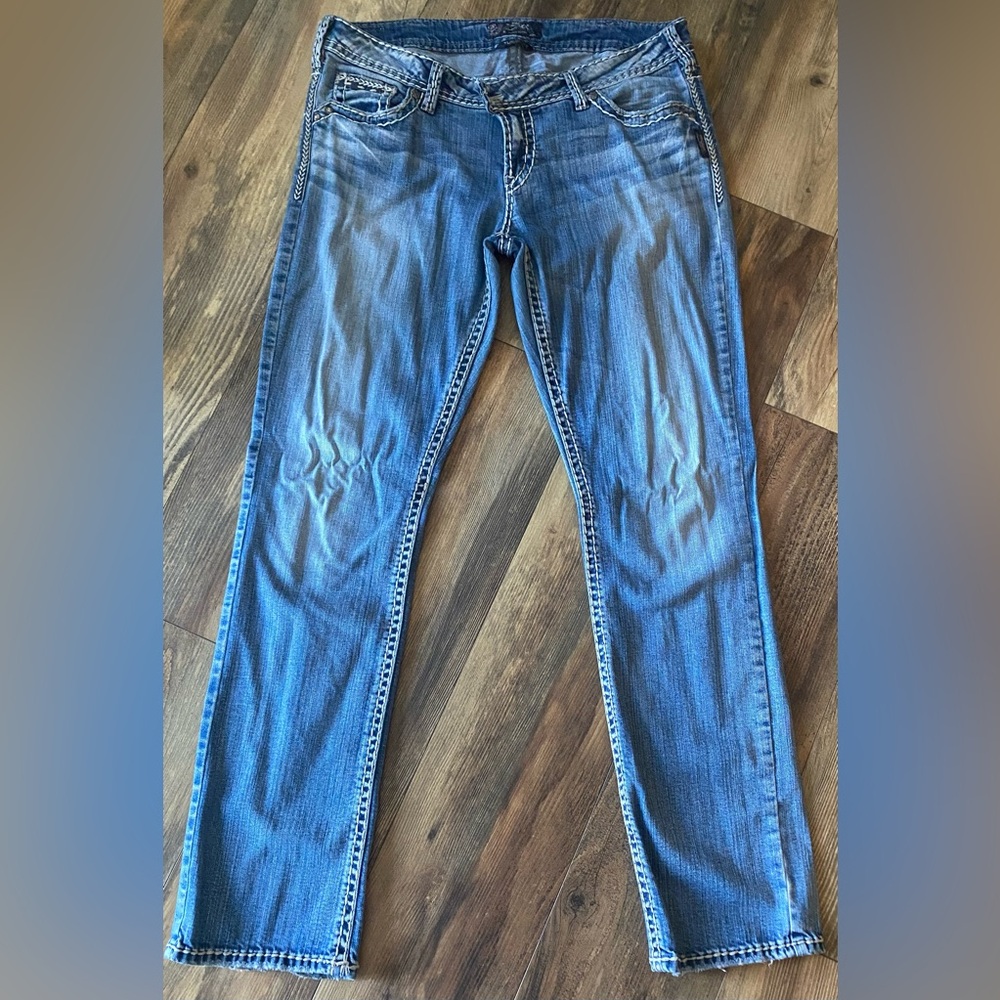 SILVER Jeans Tuesday W34/L33 - Picture 2 of 7